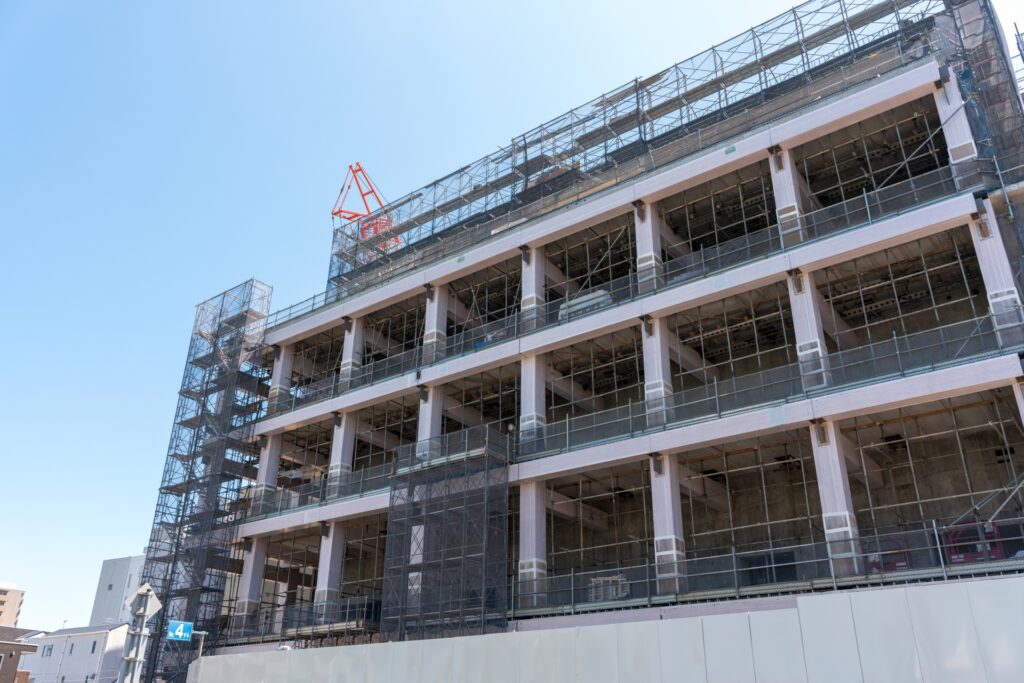 工事現場の記録撮影